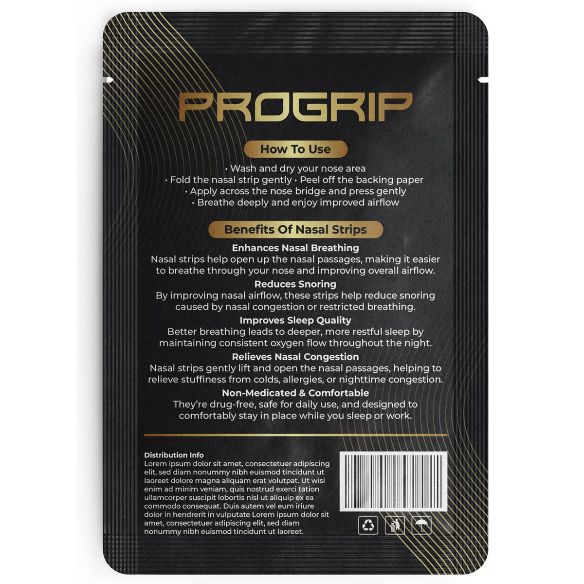 ProGrip Nasal Strips - Transparent