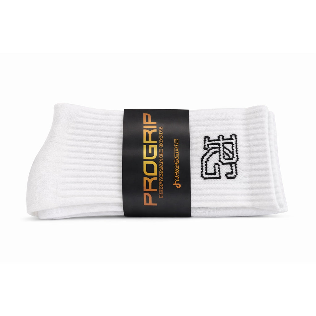 ProGrip Socks Logo - White