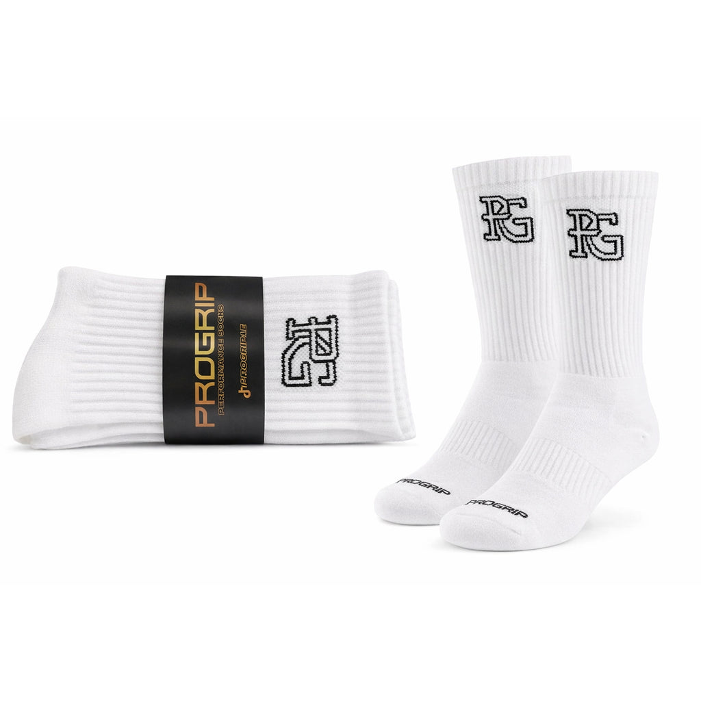 ProGrip Socks Logo - White