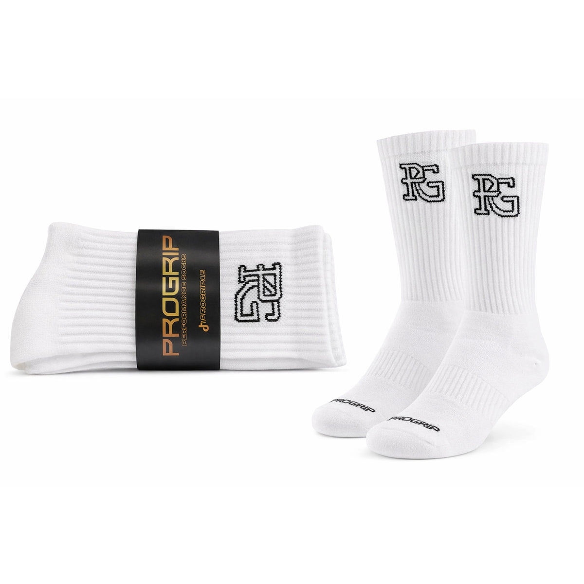 ProGrip Socks Logo - White