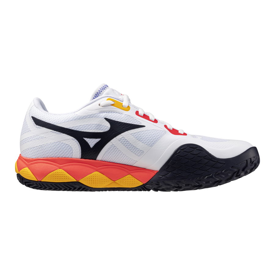 Mizuno Shoes Wave Enforce Tour 2 AC - White/Fiery Coral 2/Citrus