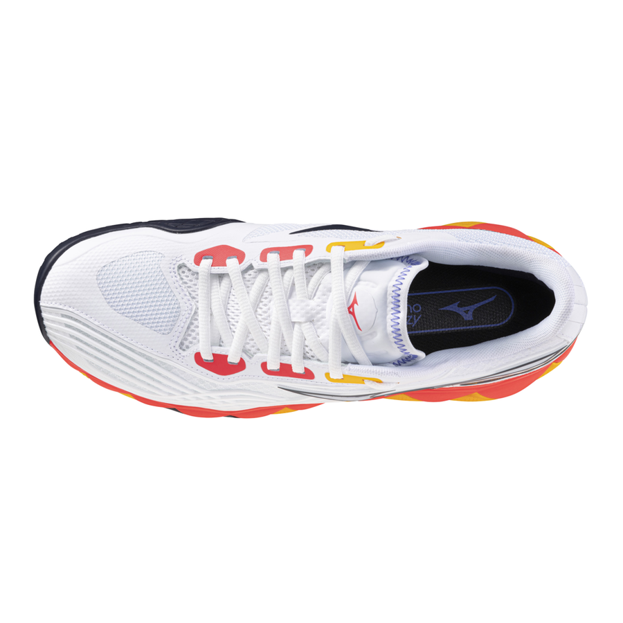 Mizuno Shoes Wave Enforce Tour 2 AC - White/Fiery Coral 2/Citrus