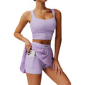 SVL Plush Pleat Skirt - Lavender