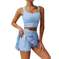 SVL Plush Pleat Skirt - Sky Blue
