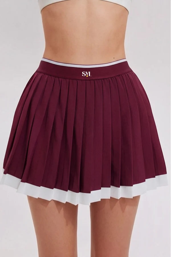 SVL Cristina Set Skirt - Burgundy