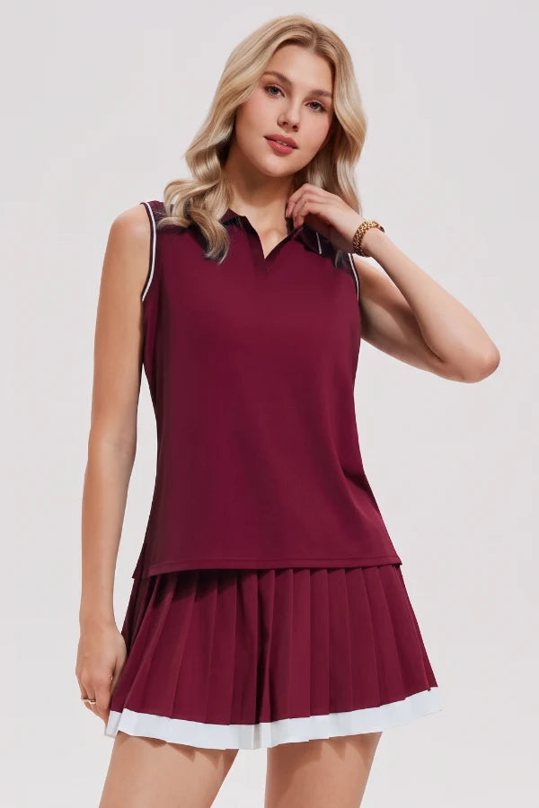 SVL Cristina Set Tshirt - Burgundy
