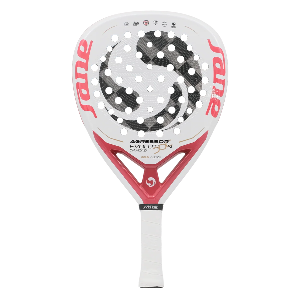 Sane Agressor Evolution Diamond Gold Series - Padel Racket