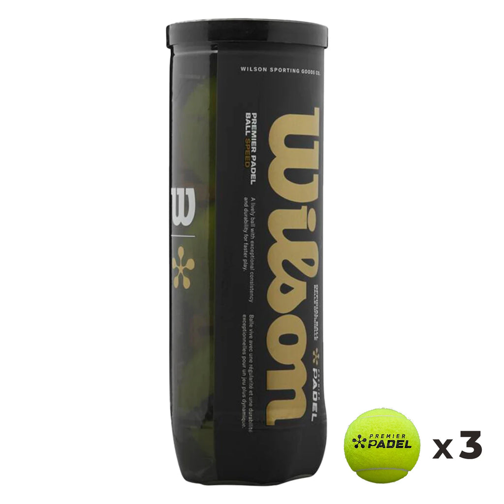 Wilson Premier Padel Speed Ball - Can X3 Balls
