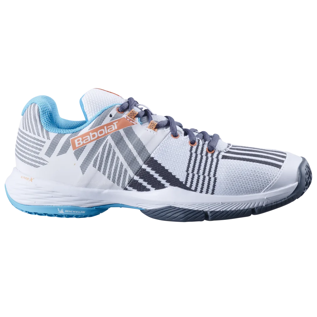 Babolat Shoes Sensa - White/Canyon Sunset