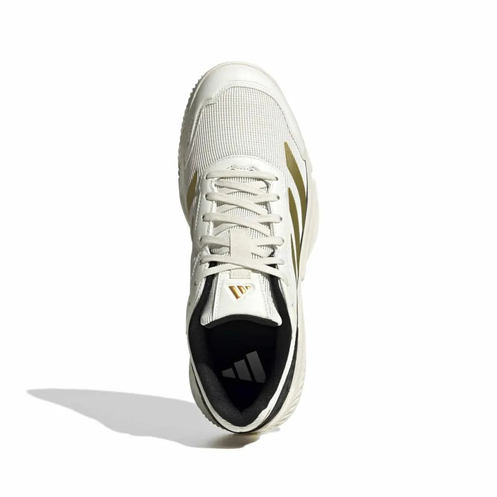 Adidas Courtquick Padel Shoes M 26 - Off White/Gold Metallic