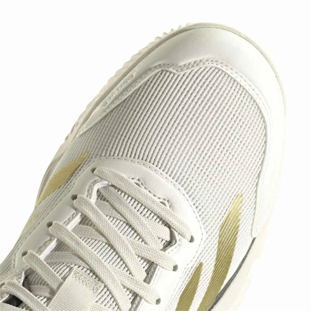 Adidas Courtquick Padel Shoes M 26 - Off White/Gold Metallic