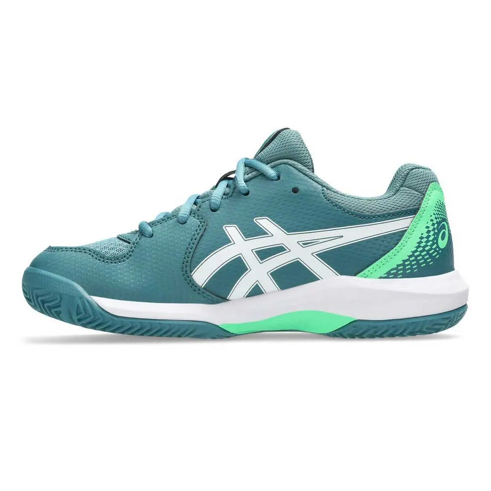Asics Shoes Gel Dedicate 8 Padel GS Junior - Misty Pine / White