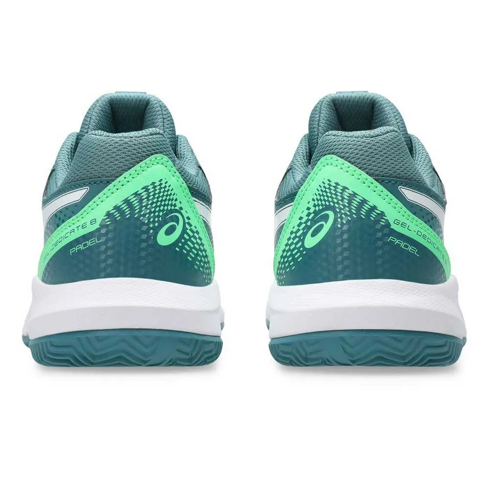 Asics Shoes Gel Dedicate 8 Padel GS Junior - Misty Pine / White