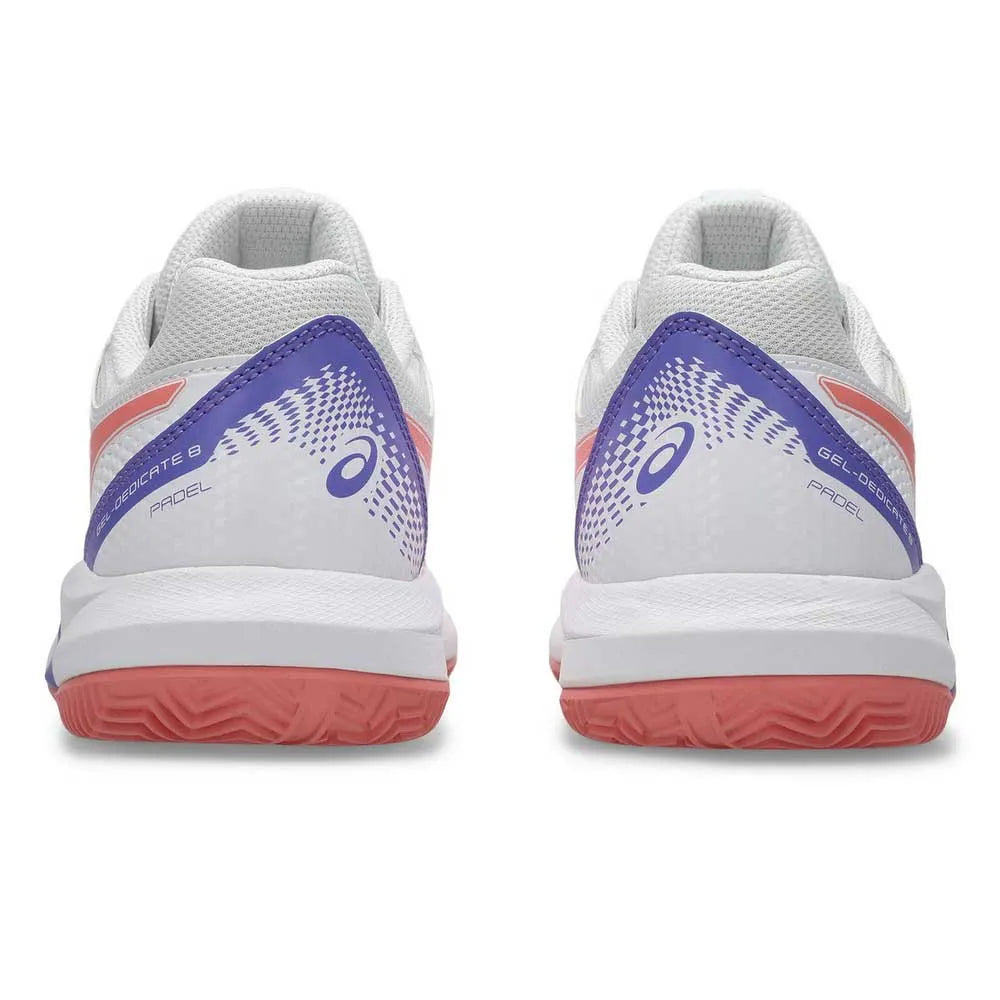 Asics Shoes Gel Dedicate 8 Padel - White/Guava