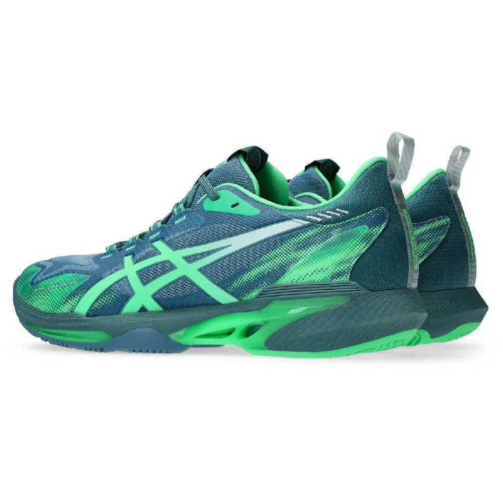 Asics Shoes SonicSmash FF - Saba Blue / Vital Green