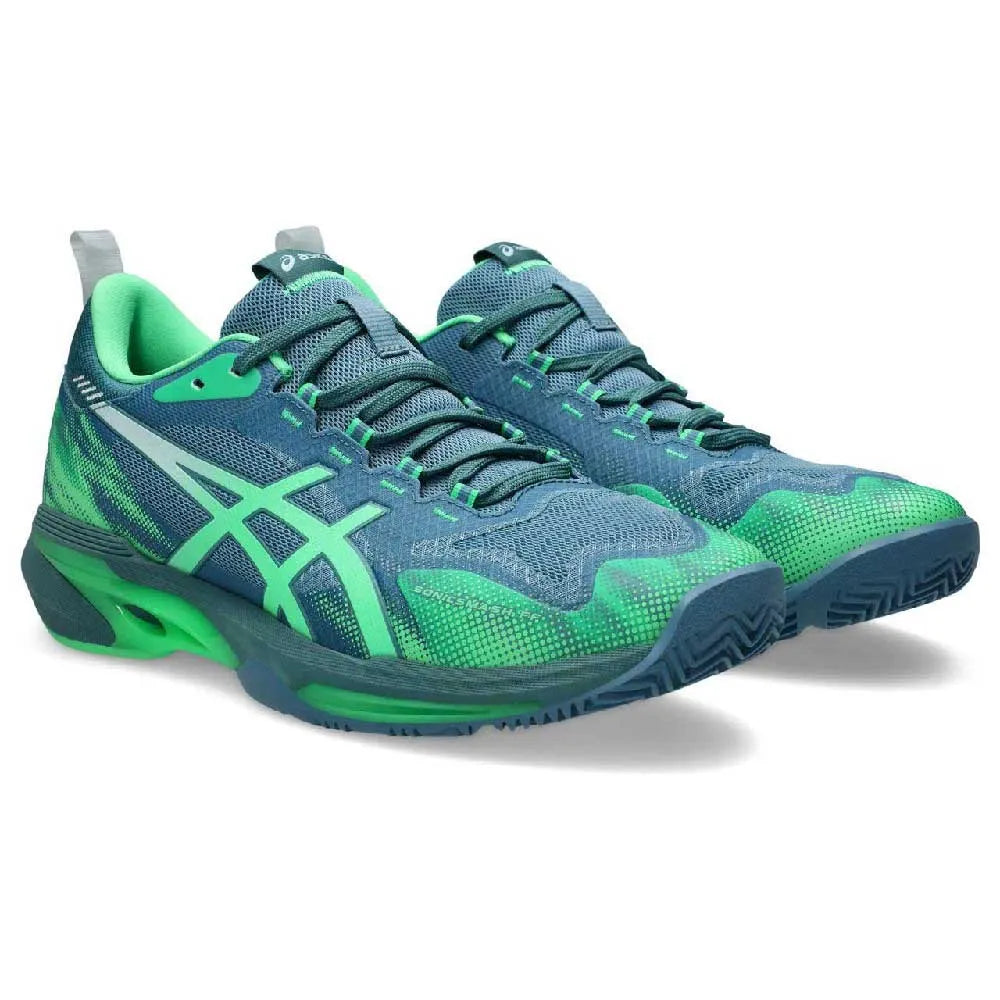 Asics Shoes SonicSmash FF - Saba Blue / Vital Green