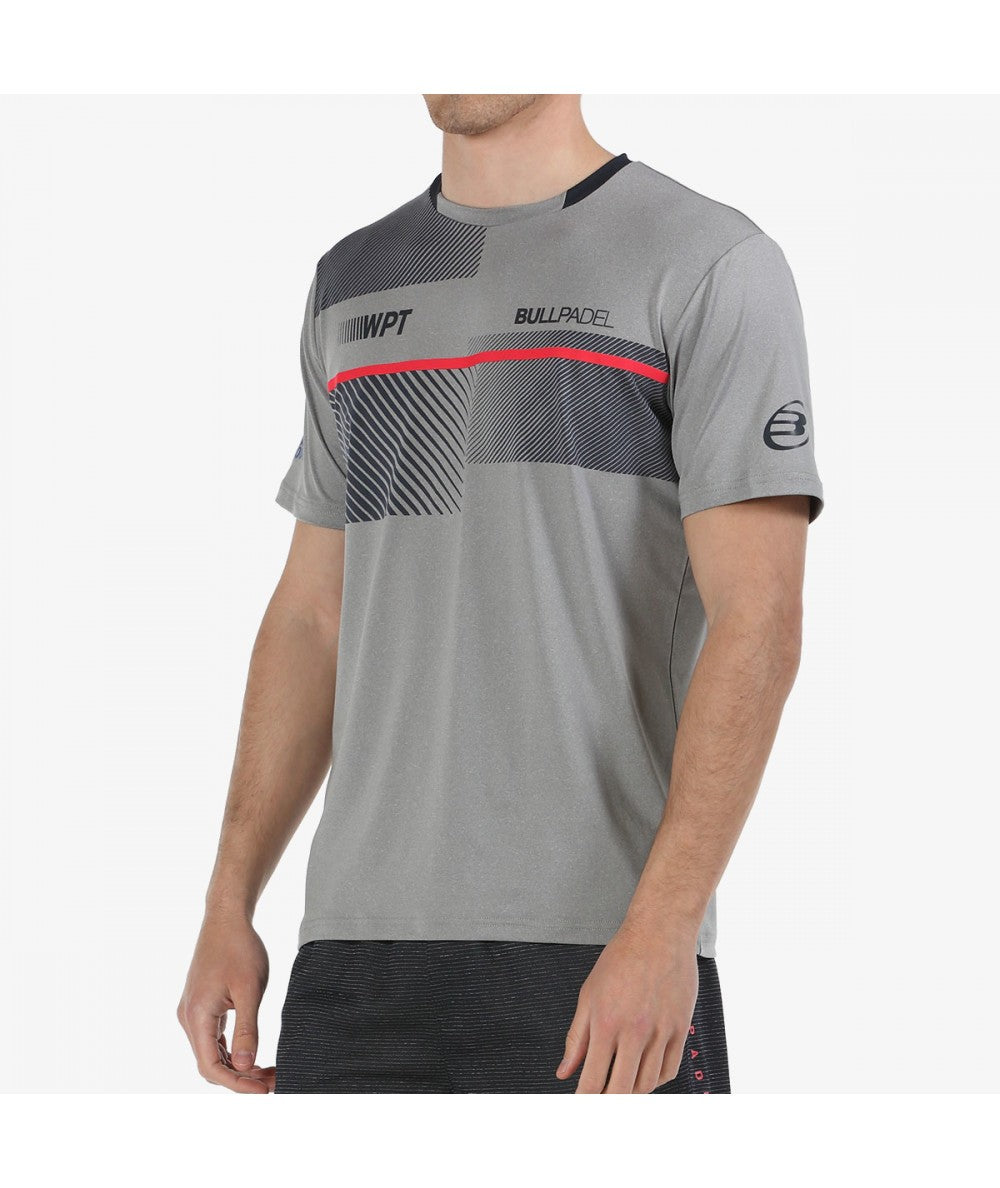 Bullpadel T-Shirt WPT Redullu - Grey