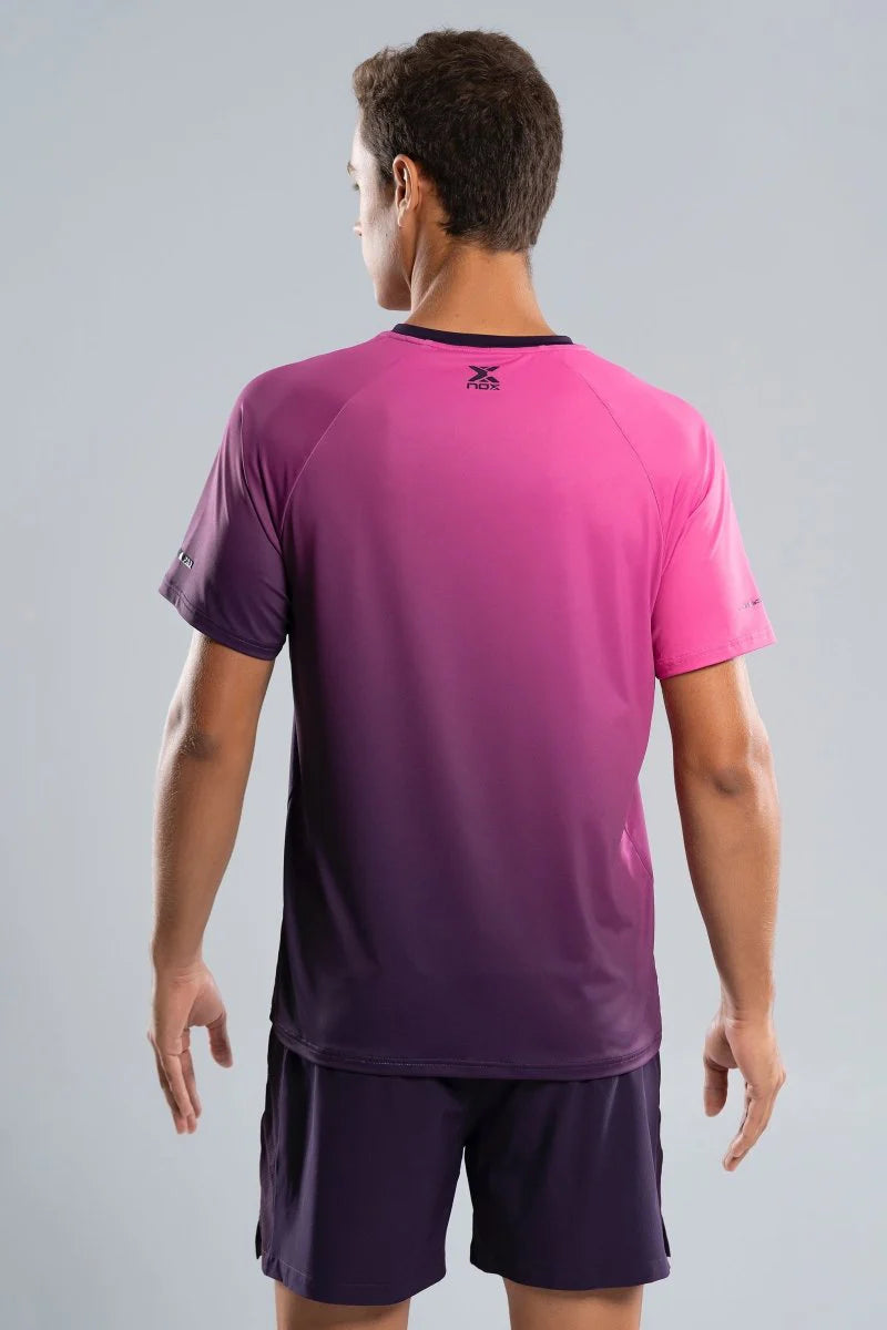 Nox T-shirt Pro - Blackberry / Rose Degradated
