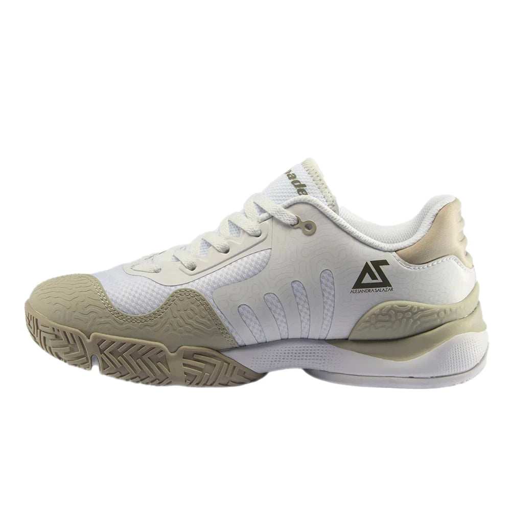 Bullpadel Shoes Flow Hybrid 22I - White/Khaki