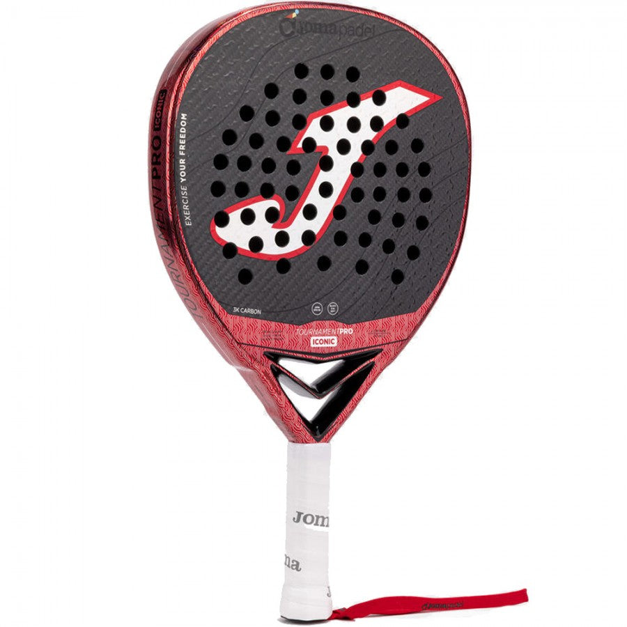 Joma Tournament Pro Iconic 2026 - Black/Red - Padel Racket
