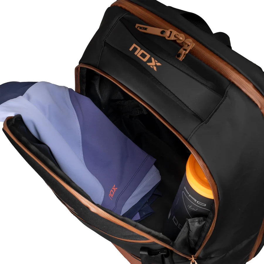 Nox Luxury Open Series Backpack - Black/Brown