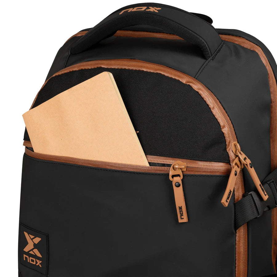 Nox Luxury Open Series Backpack - Black/Brown