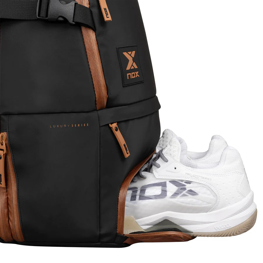 Nox Luxury Open Series Backpack - Black/Brown