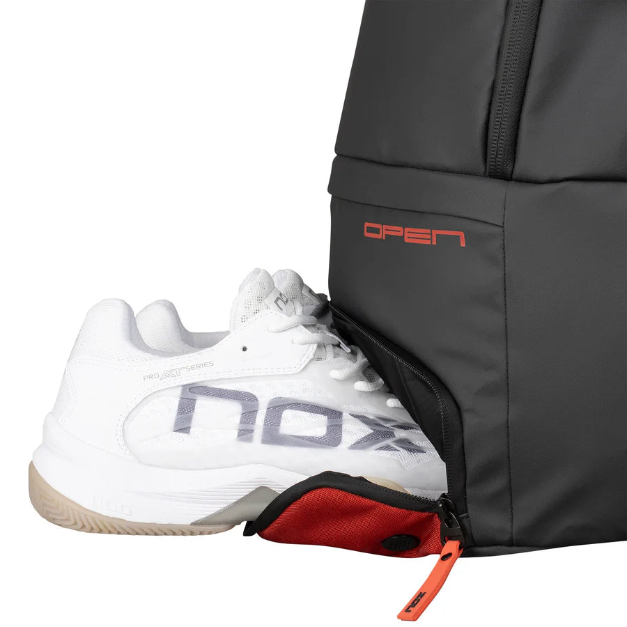 Nox Luxury Open Series Backpack - Black/Red