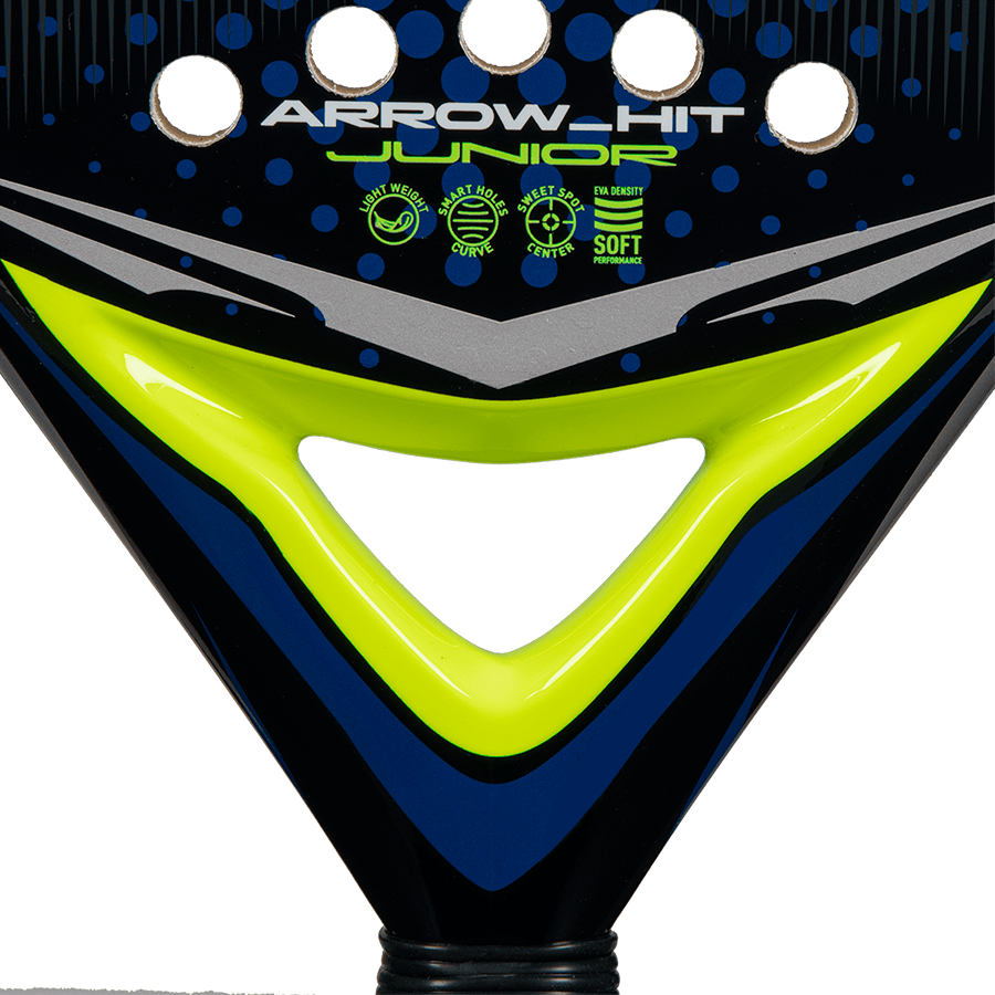 Adidas Arrow Hit Junior 2026 - White/Blue - Padel Racket