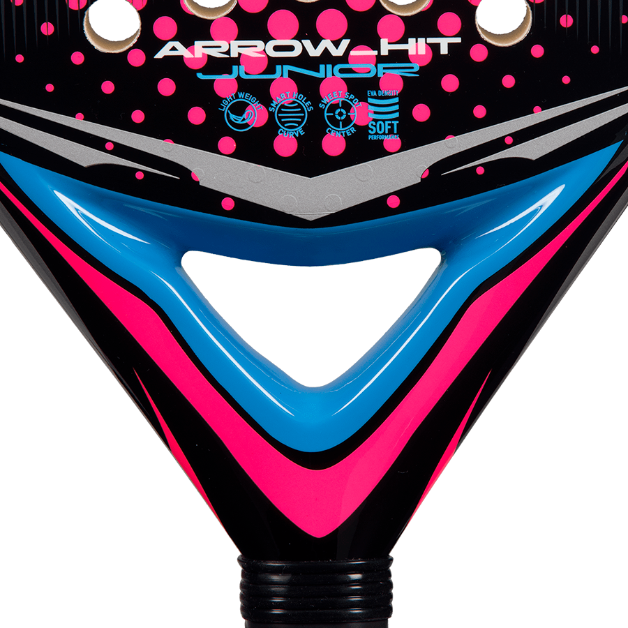 Adidas Arrow Hit Junior 2026 - White/Pink - Padel Racket