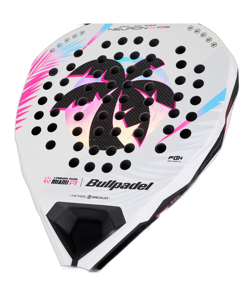 BULLPADEL NEURON 02 EDGE MIAMI 26 WHITE