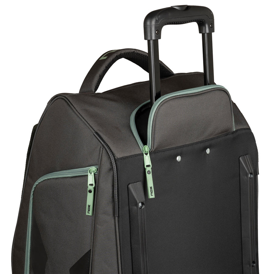 Nox AT10 Competition Trolley Padel Bag - Black/Olive Green