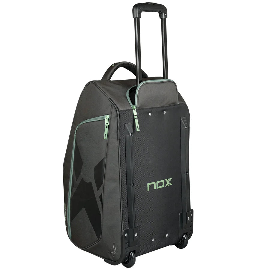 Nox AT10 Competition Trolley Padel Bag - Black/Olive Green