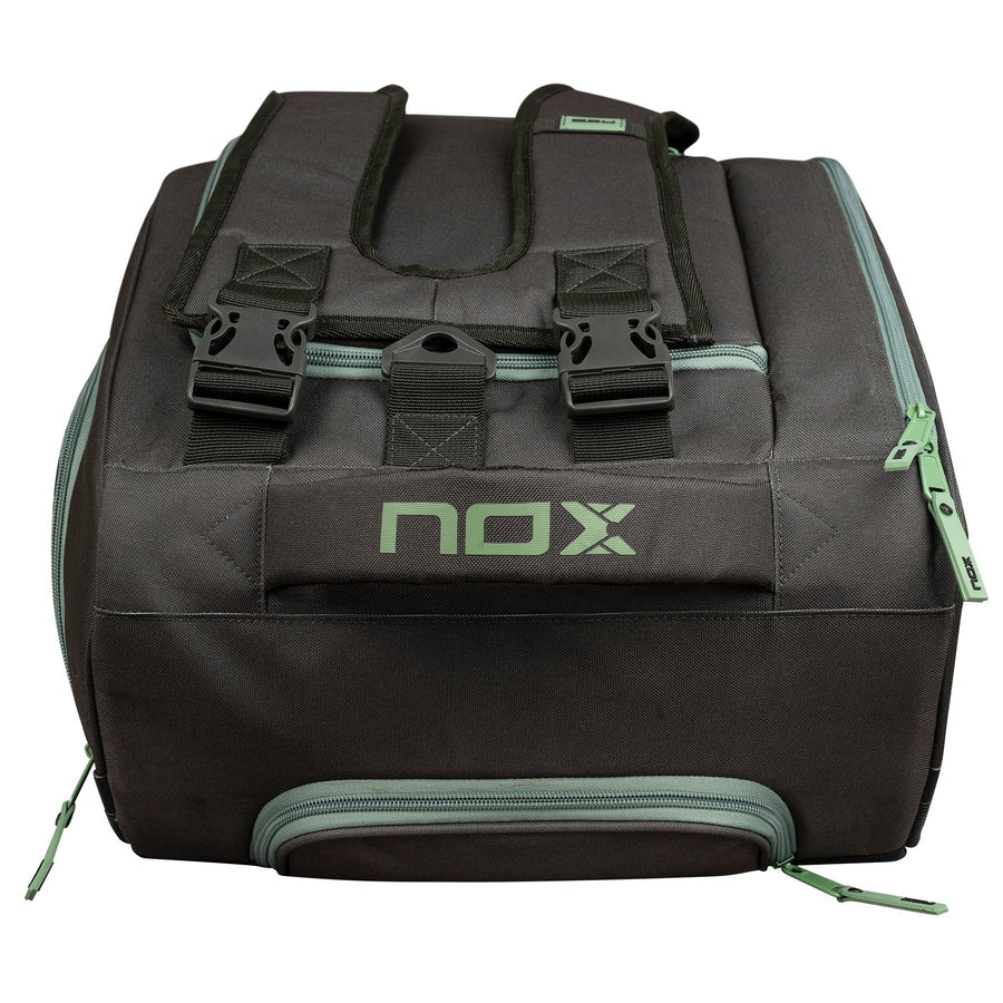 Nox AT10 Competition Trolley Padel Bag - Black/Olive Green