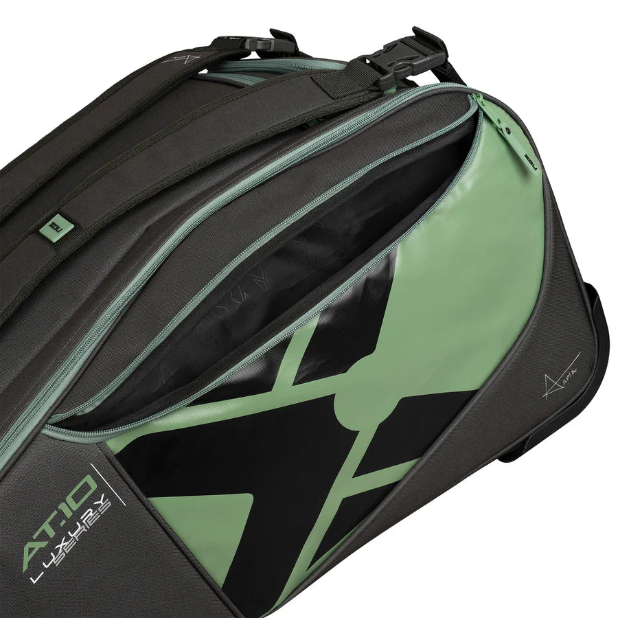 Nox AT10 Competition Trolley Padel Bag - Black/Olive Green