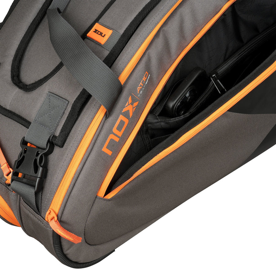 Nox AT10 Team Padel Bag - Grey/Orange
