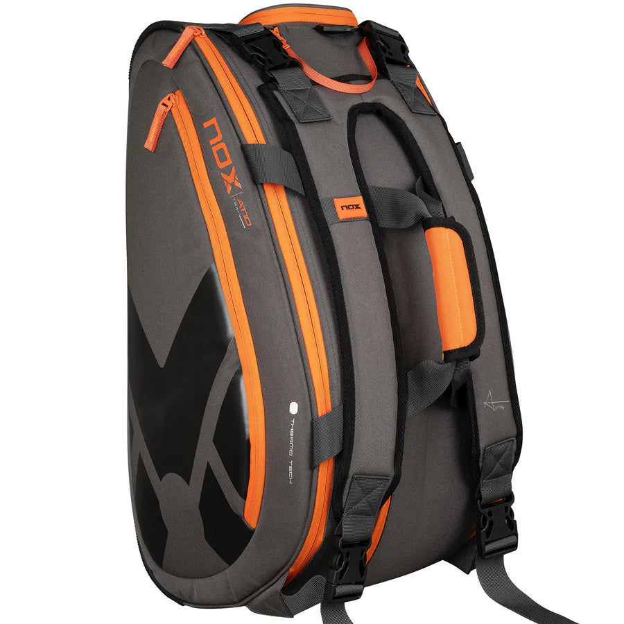 Nox AT10 Team Padel Bag - Grey/Orange