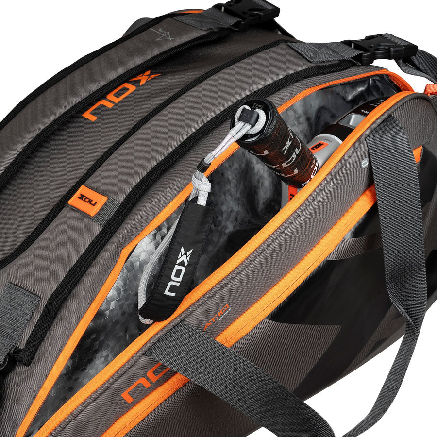 Nox AT10 Team Padel Bag - Grey/Orange