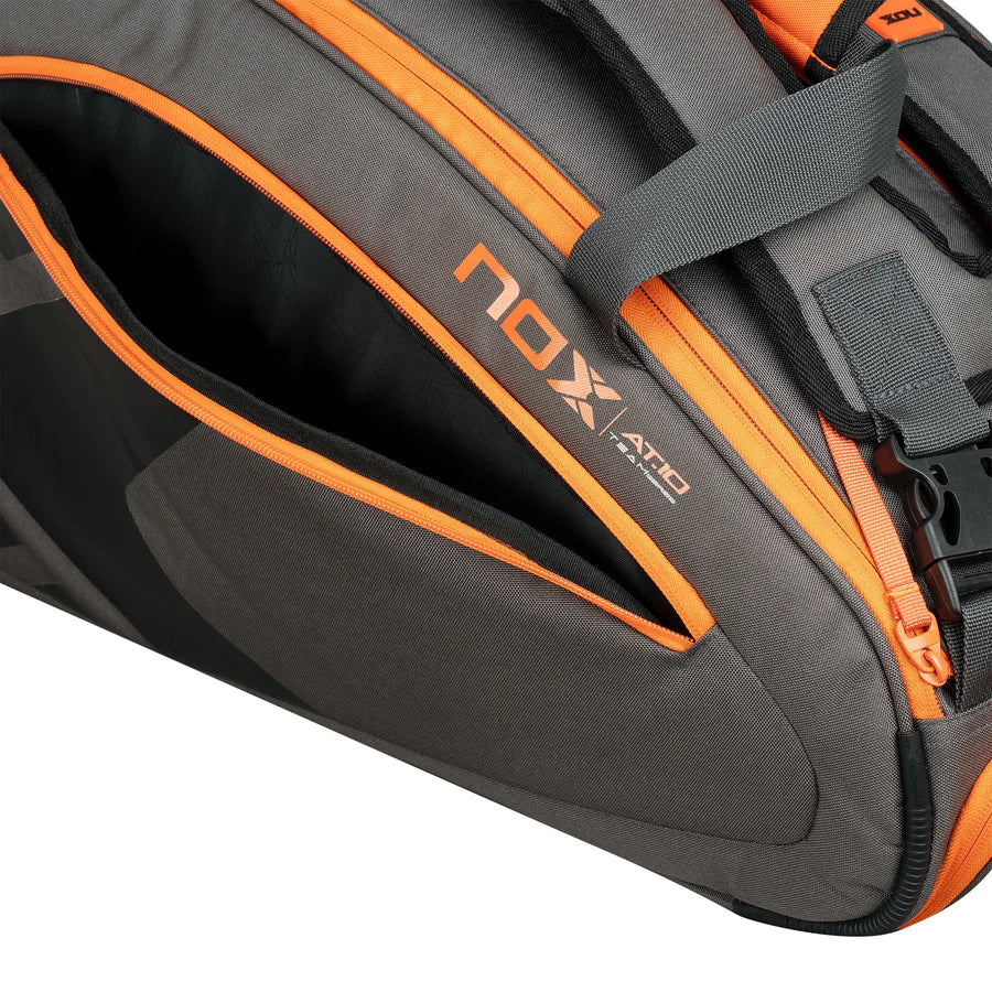 Nox AT10 Team Padel Bag - Grey/Orange
