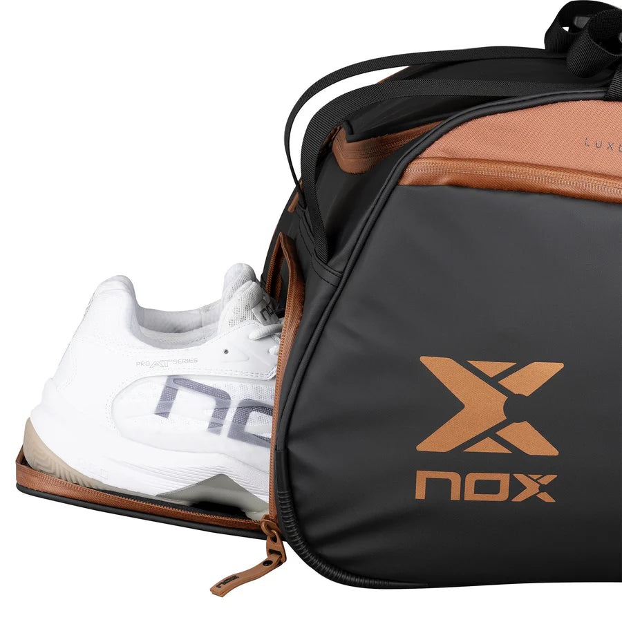 Nox Luxury Open Series Padel Bag - Black/Brown