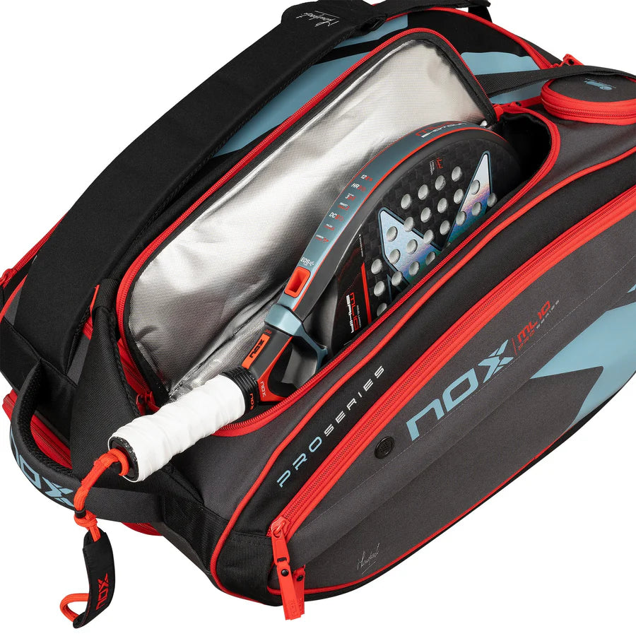 Nox ML10 Competition XL Compact Padel Bag - Black/Red/Grey