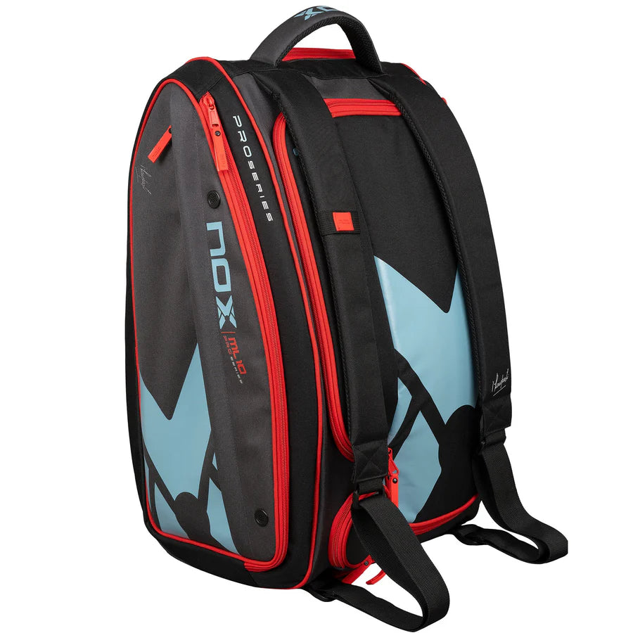 Nox ML10 Competition XL Compact Padel Bag - Black/Red/Grey