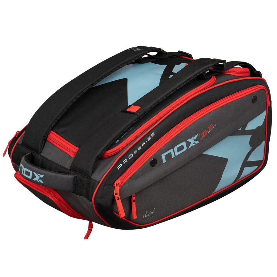 Nox ML10 Competition XL Compact Padel Bag - Black/Red/Grey