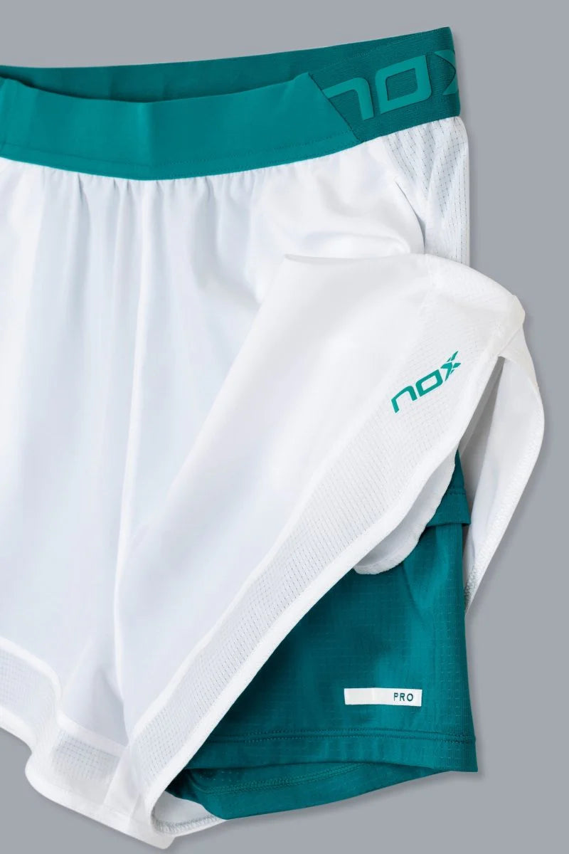 Nox Women's Pro Short - White/Ivy Green