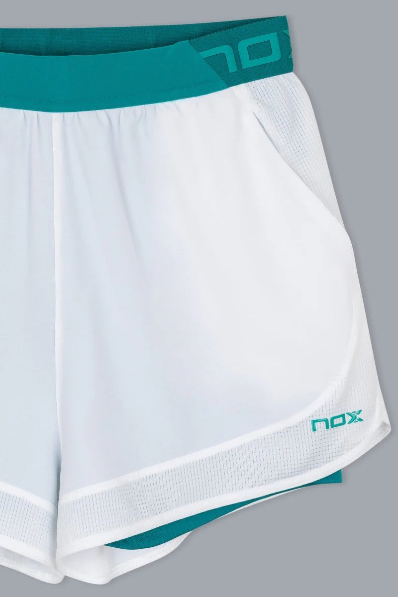 Nox Women's Pro Short - White/Ivy Green
