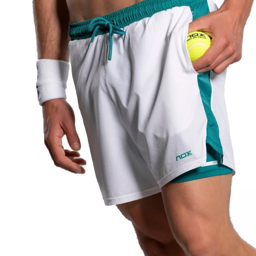 Nox Men's Pro Short - White/Ivy Green