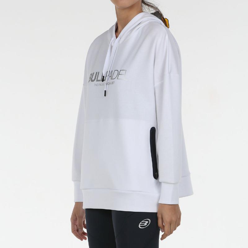 Bullpadel Hoodie Ubate - White