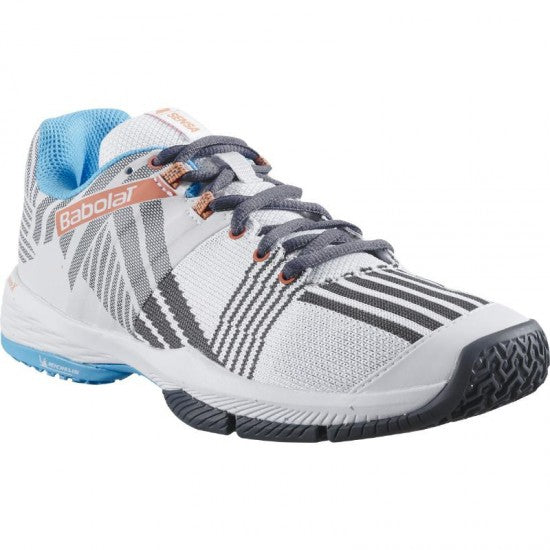 Babolat Shoes Sensa - White/Canyon Sunset